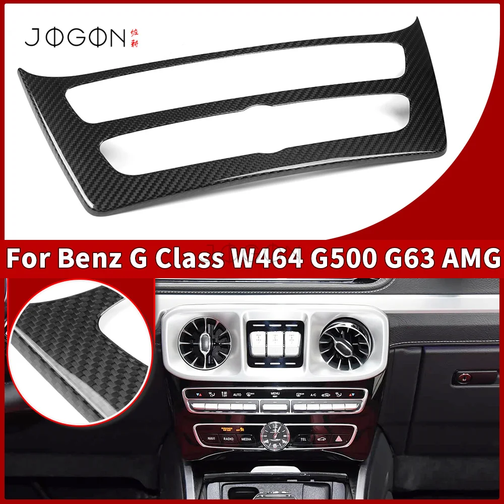 

Предварительный сухой карбон для Mercedes-Benz G-Class W463 G63 2019+, консоль, кнопка переменного тока, радиорамка