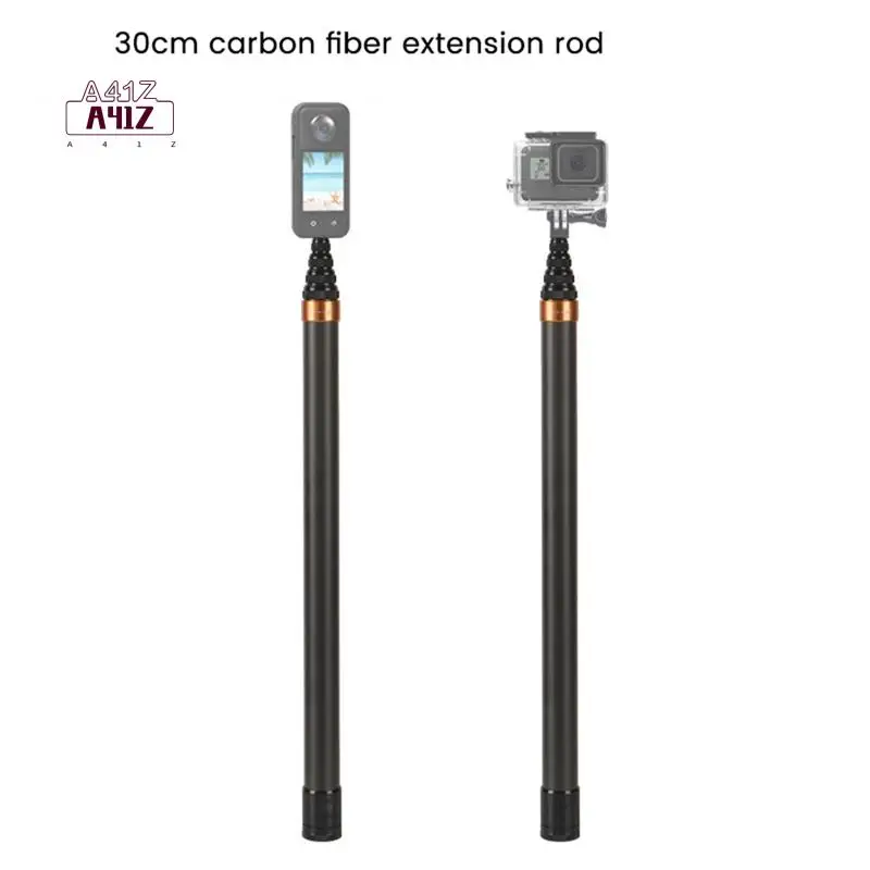 

A41Z-Carbon Fiber Invisible Selfie Stick 300CM Retractable Selfie Stick For Insta360 X3/GO3/DJI/Gopro Selfie Stick