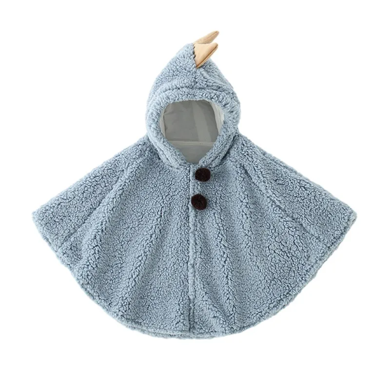 Boys And Girls Capes Simulation Lamb Plush Casual Capes Children Thickened Autumn And Winter Clothing