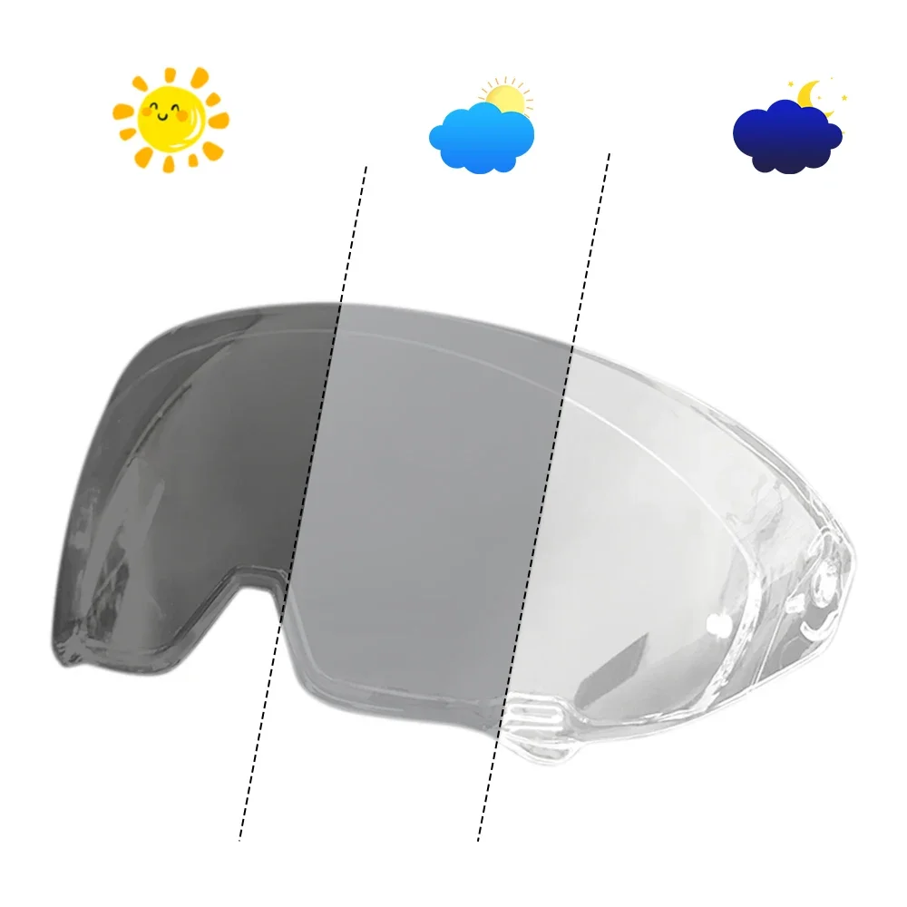 

Motorcycle helmet Photochromic Visor Anti-UV PC visor Lens Atlas hromic Smoke Dark Replacement Visor For RUROC ATLAS 3.0 4.0