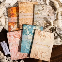 30pcs Vintage Lightweight Lace paper Scrapbook Materials DIY Photo Album Collage Journal Creative Stationery Material paper