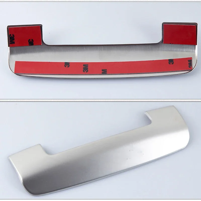 For Toyota Land Cruiser 200 Armrest Box Decorative Sticker LC200 Car Interior Decoration Stainless Steel Decoration Accessories 4