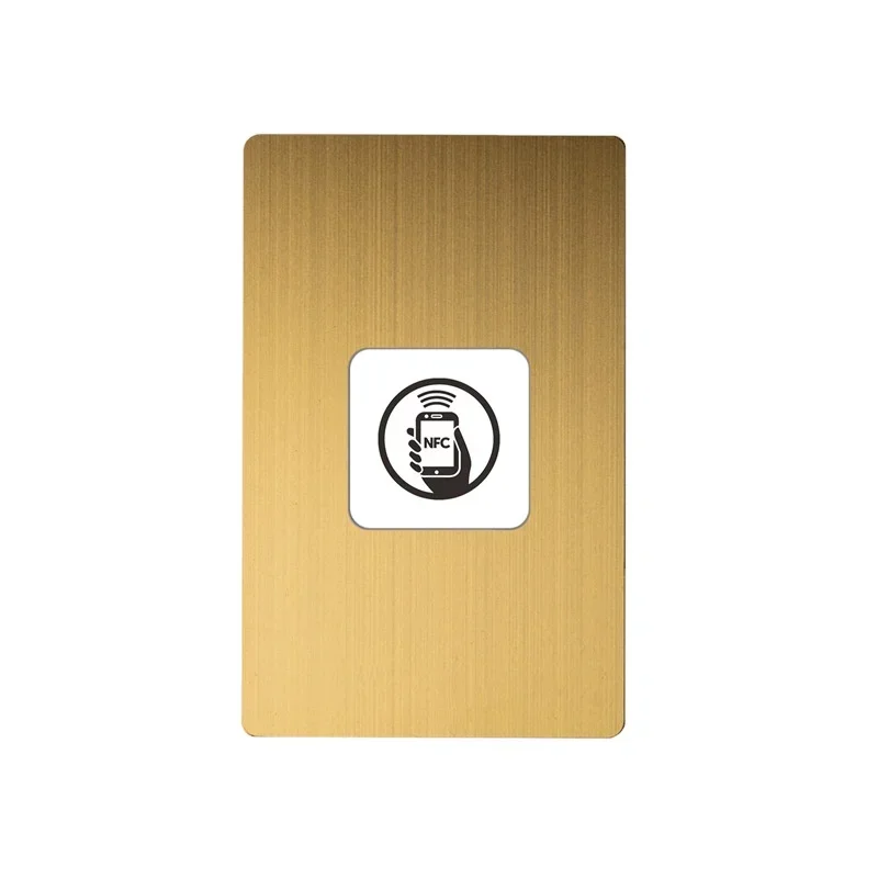 

High-Grade 304 Stainless Steel NFC Metal Card 13.56MHz Frequency Factory Wholesale 213/215 Chip Social Business Card