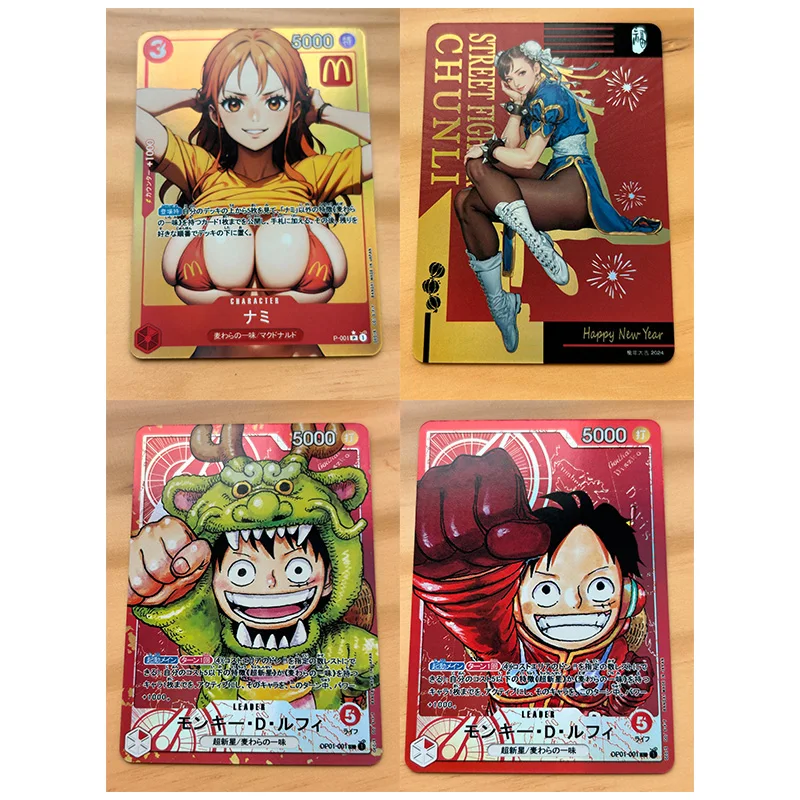 Anime Goddess Story Rare DIY Stamping Refractive Flash Cards Nami Hancock Perona Toys for boys Collectible Cards Birthday Gifts