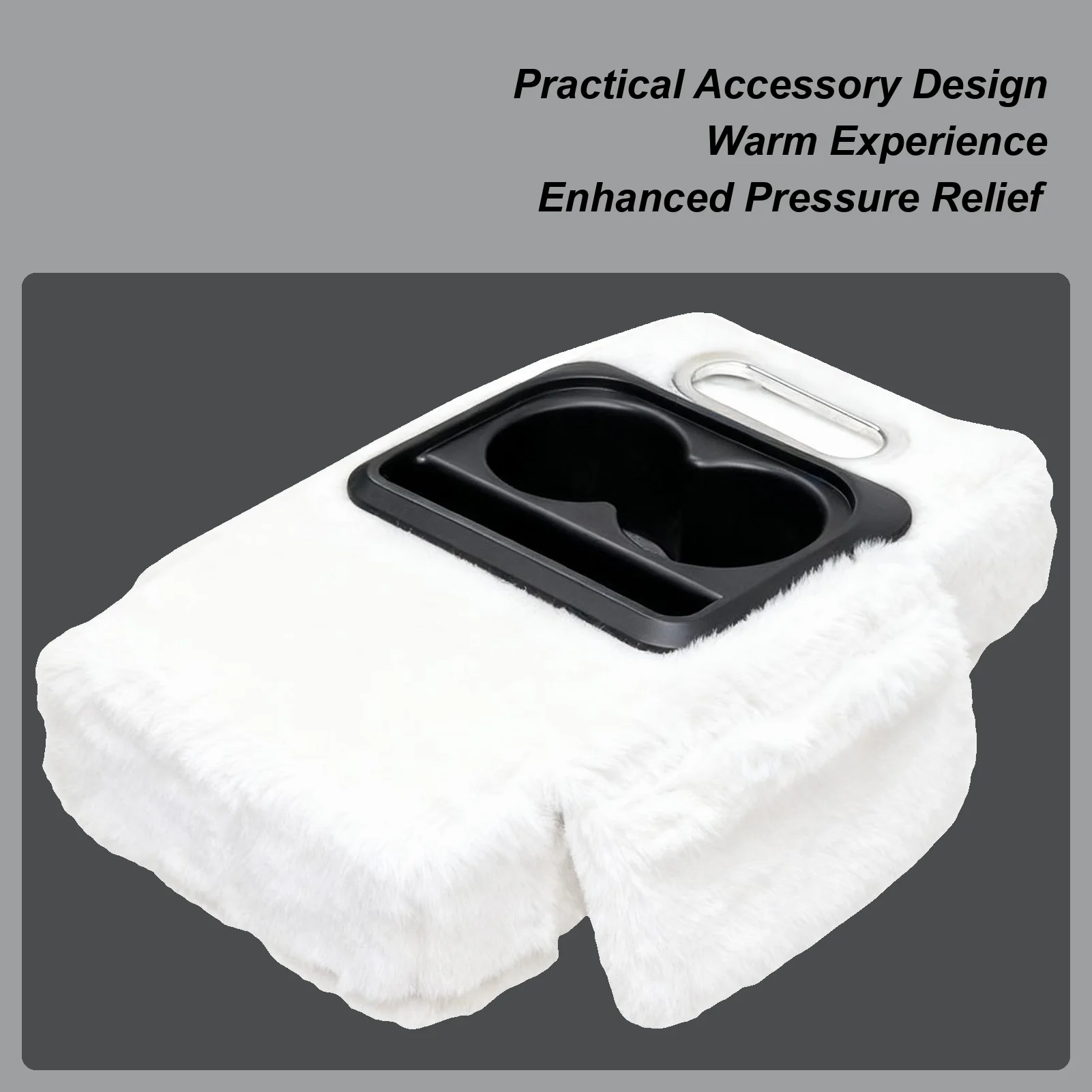 Middle Console Cover Plush Protector Cover Armrest Protector For Car Interior Truck Automobile SUV Center Console Winter Warm