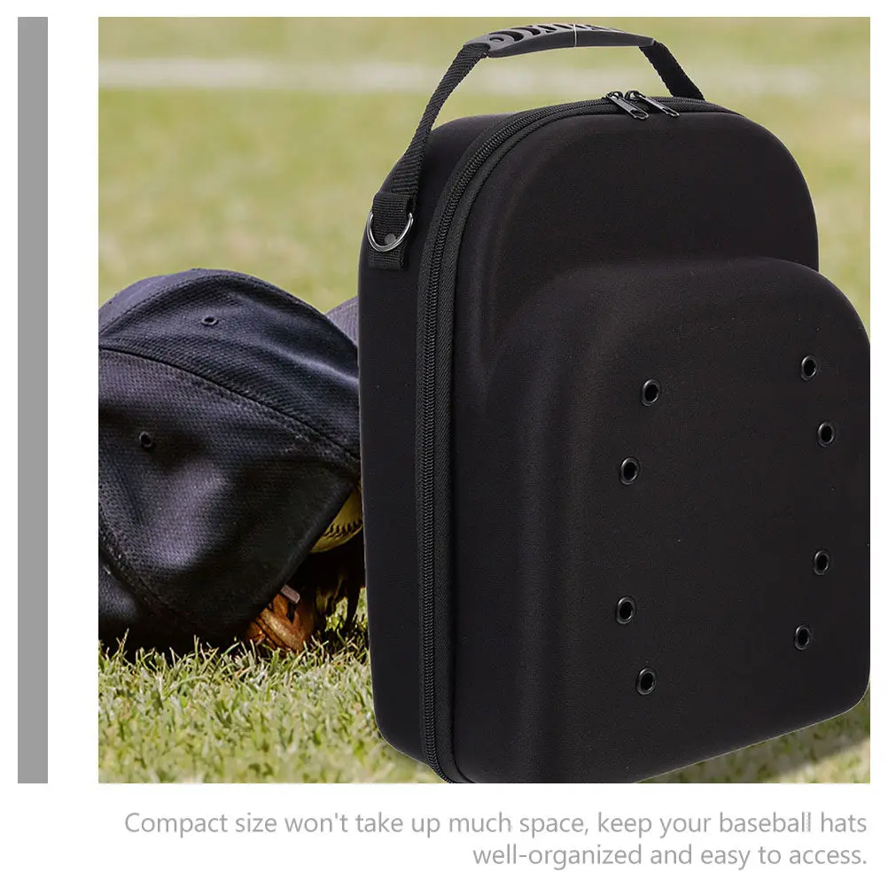 Eva Baseball Cap Storage Box Portable Hard Hat Case Travel Organizer for Caps Protection Shock Absorption Compact Design view 5