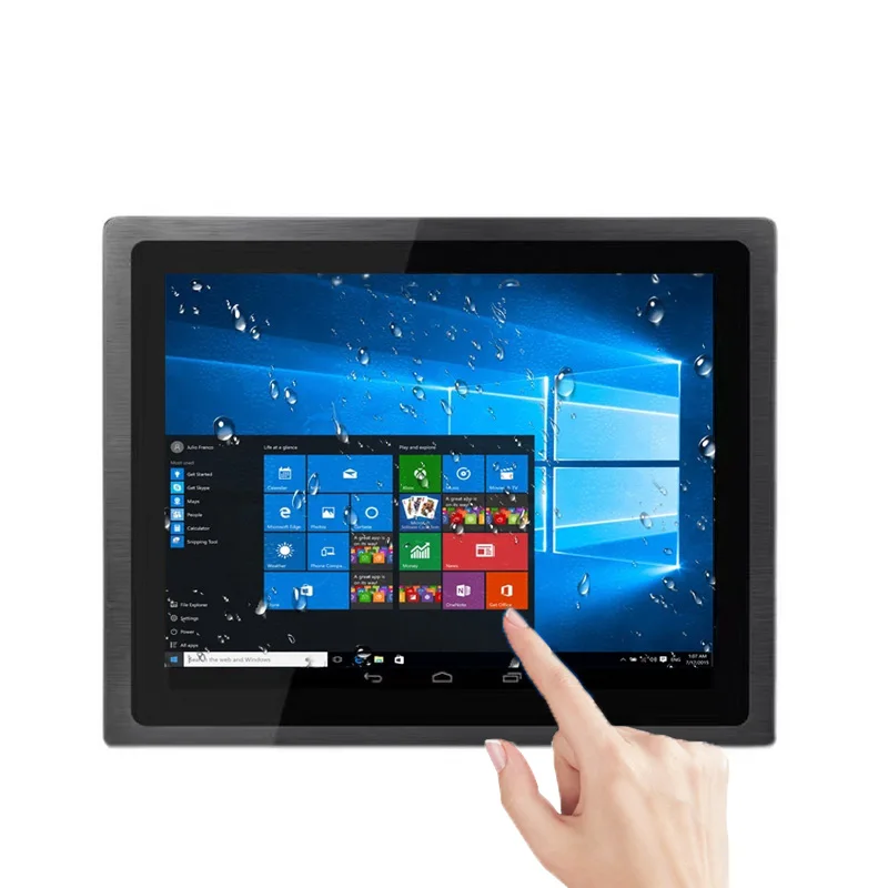 Touch Screen Panel Industrial Pc 10.4 12.1 15 17 19 Inch LCD Panel PC Wall Mount Windows Android Industrial Panel Pc