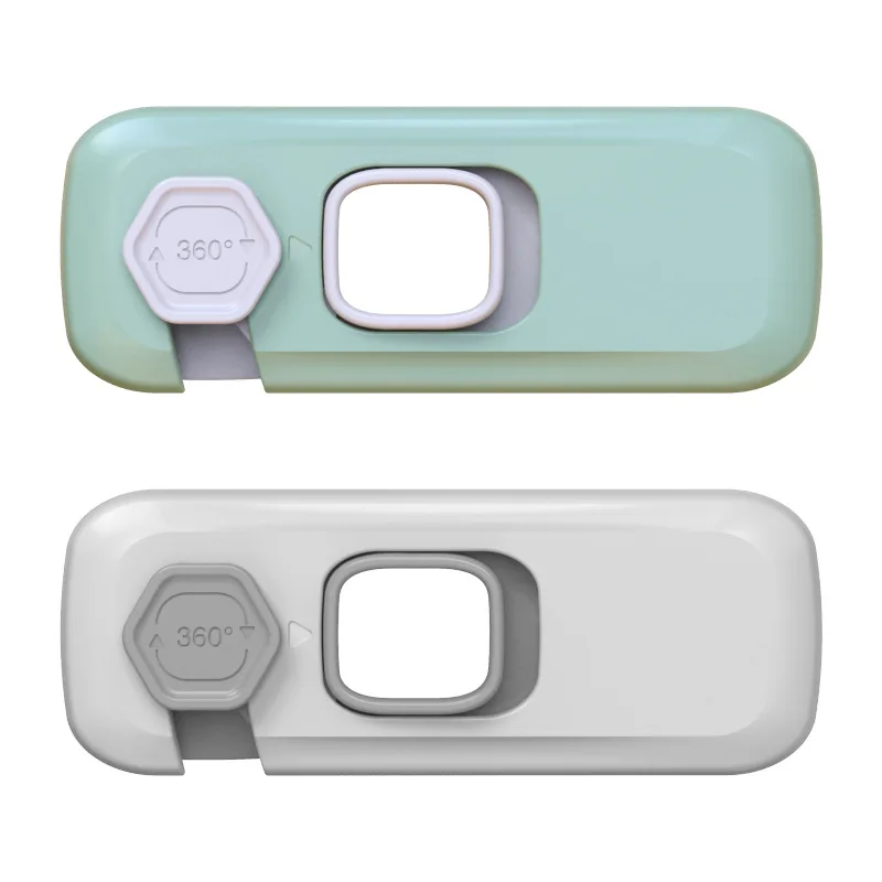 Child safety latch, baby anti pinch handle, opposite door lock, cabinet door lock, baby protection refrigerator lock drawer lock