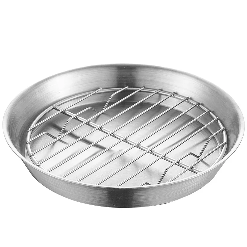 304 Baking Tray with Removable Cooling Rack Set Stainless Steel Baking Pan Sheet Non Toxic Used for Oven BBQ Tray Dishwasher