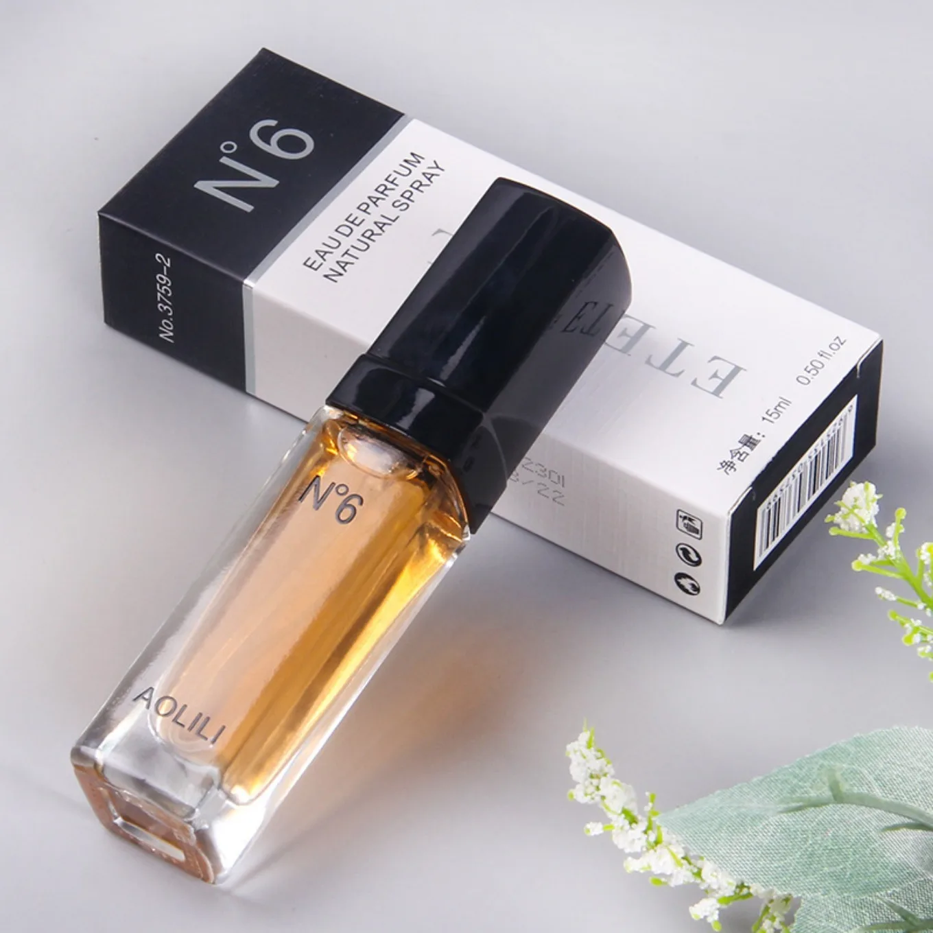 N6 Women Men Unisex Perfume Fresh Floral Long Lasting Light Fragrance Portable Business Cologne Student Gift 15ml man parfum view 2