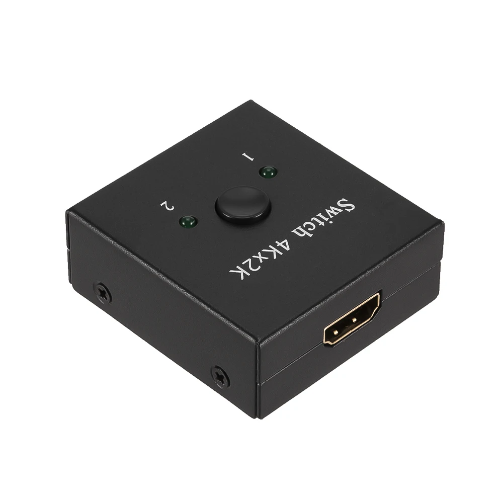 Divisor de interruptor Compatible con HDMI 4K, bidireccional, 1x2/2x1, conmutador compatible con HDMI, salida 2 en 1 para PS4/3, adaptador de conmutador de TV Box