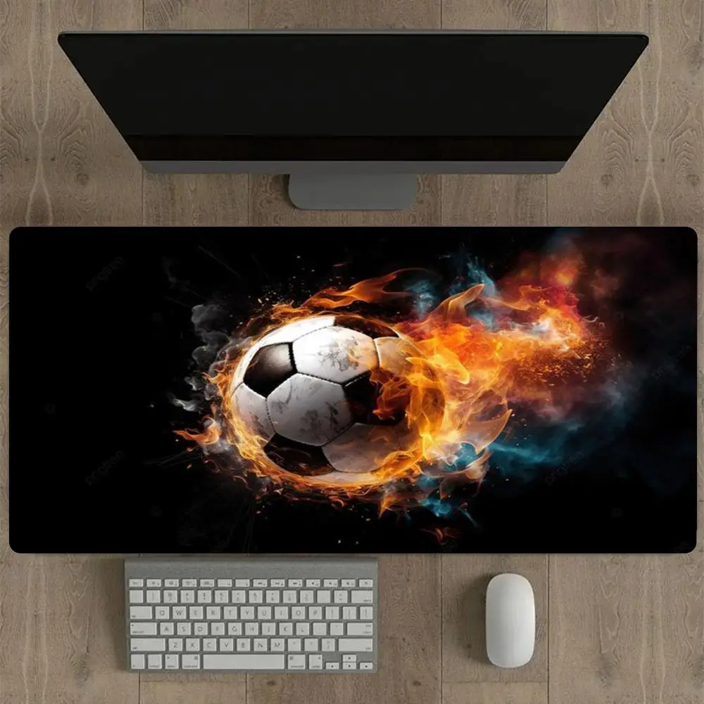 

Must-have football pattern gaming mouse pad for fans,large anti-slip lock edges,computer and office e-sports wear-resistant pads