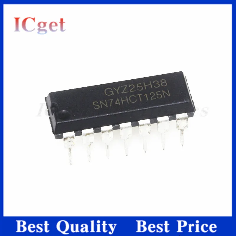 10pcs New SN74HCT125N 74HCT125 74HCT125N SN74AHCT125N DIP-14