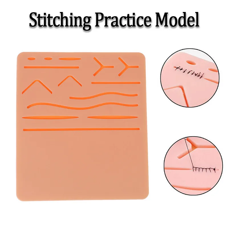 Lengthen Silicone Skin Suture Practice Module DIY Wound Simulation Medical Teaching Material