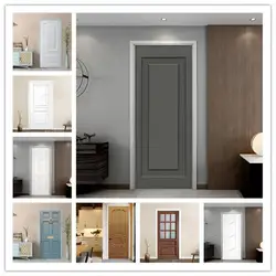 White, gray, dark yellow, blue, personalized and minimalist door stickers, room murals