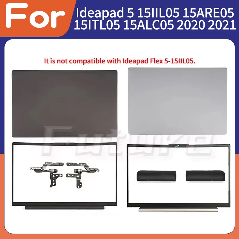 

New For Ideapad 5 15IIL05 15ARE05 15ITL05 15ALC05 2020 2021 LCD Back Cover Front Bezel Hinges Rear Lid Top Back Case