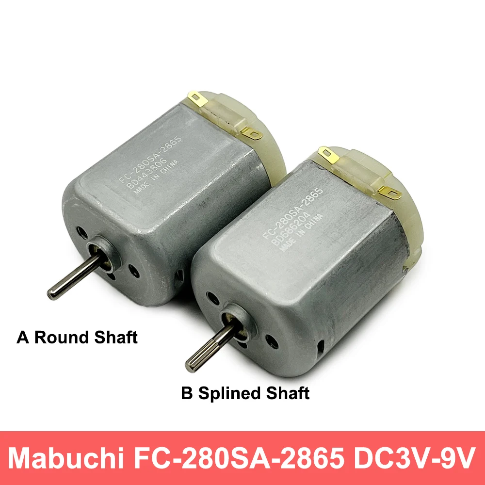 Original MABUCHI FC-280SA-2865 Carbon Brush Electric Motor DC 3V 6V 7.4V High Speed Engine For car lifting windows