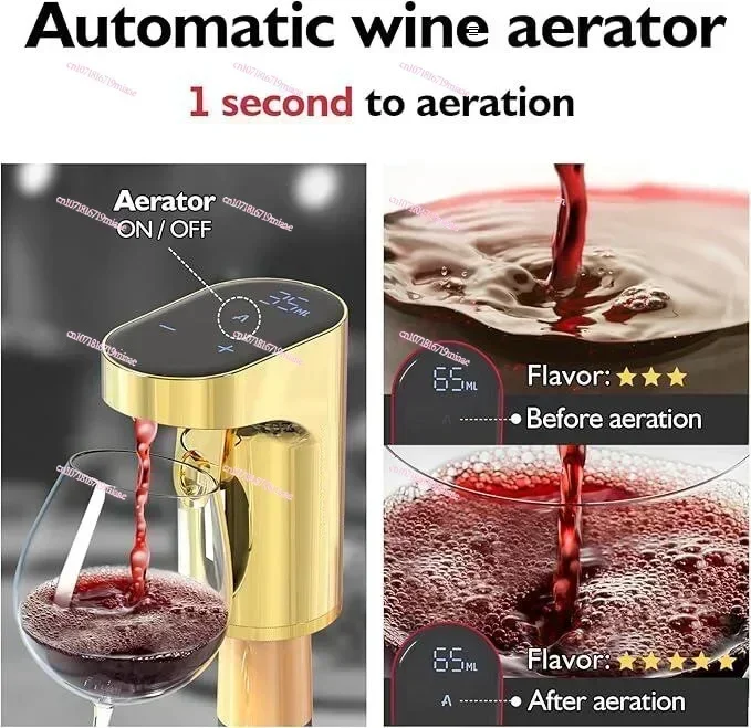 2024 New Portable Mini Automatic Wine Decanter Electric Wine Aerator and Wine Dispenser