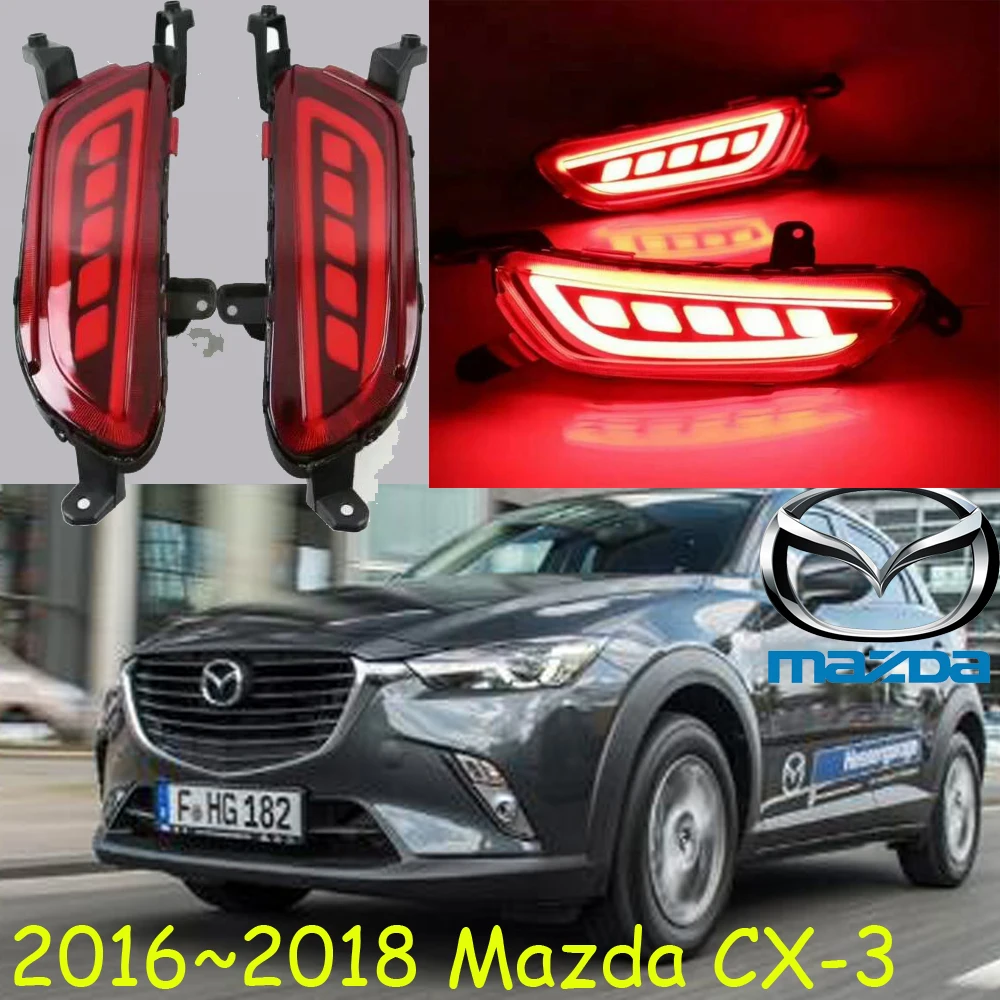 

Задний фонарь на бампере автомобиля для Mazd cx-3, задний фонарь, светодиодный отражатель, 2016 ~ 2018, автомобильные аксессуары, задний фонарь, авто cx5, противотуманная фара