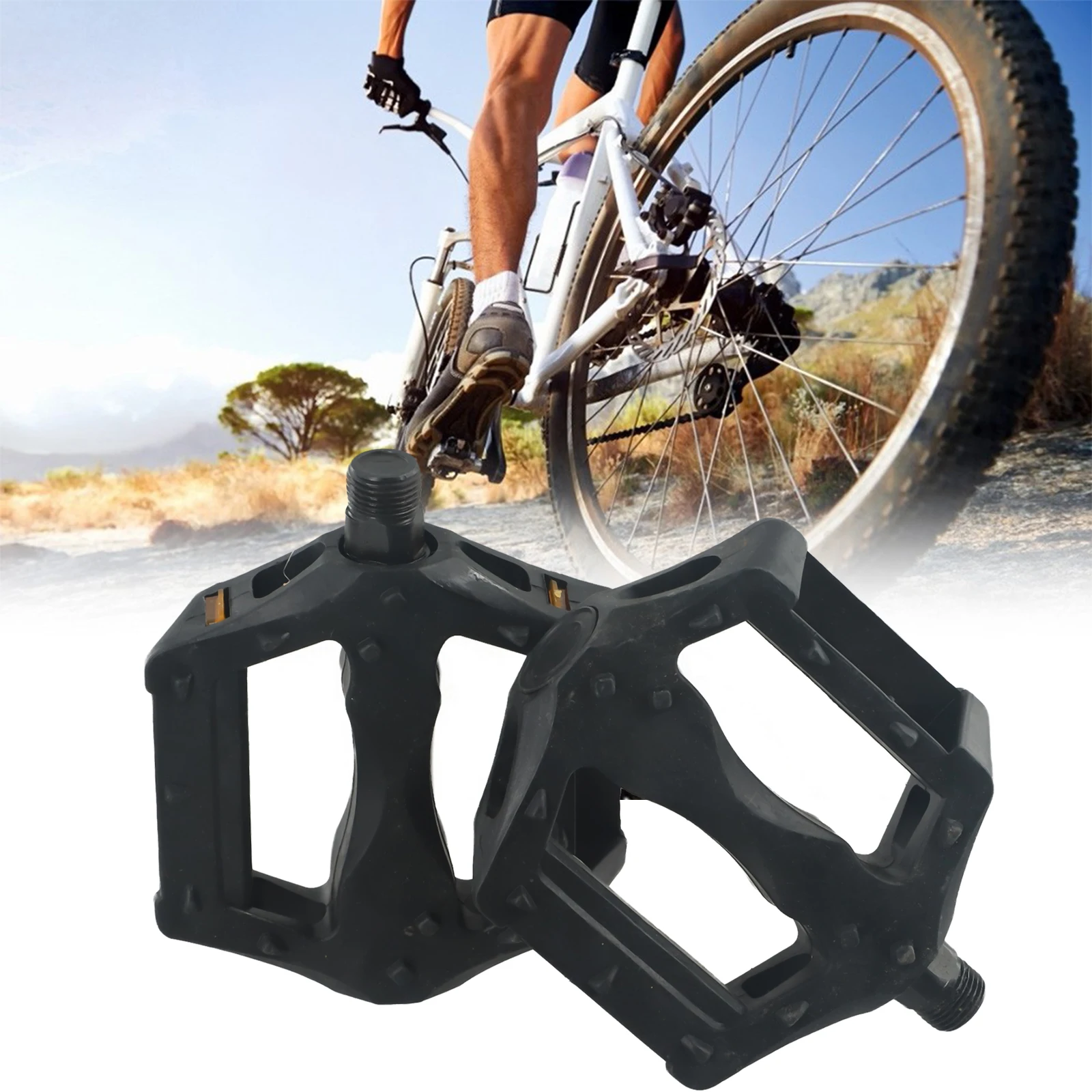 Resilient Pedals for Road and Mountain Bikes Easy 15mm Spanner InstFor Allation Increased Visibility (78 characters)