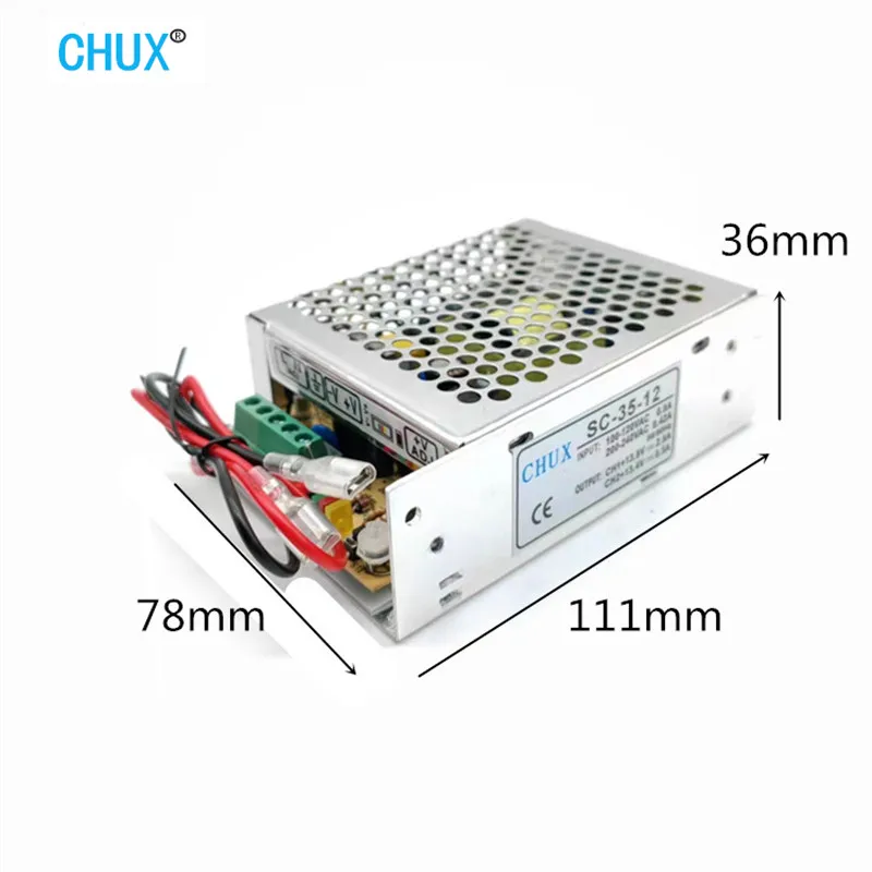 

CHUX 35W 12V 13.8V UPS Charge Function Monitor Switching Mode Power Supply Universal AC charger voltage SC-35W-12 SMPS