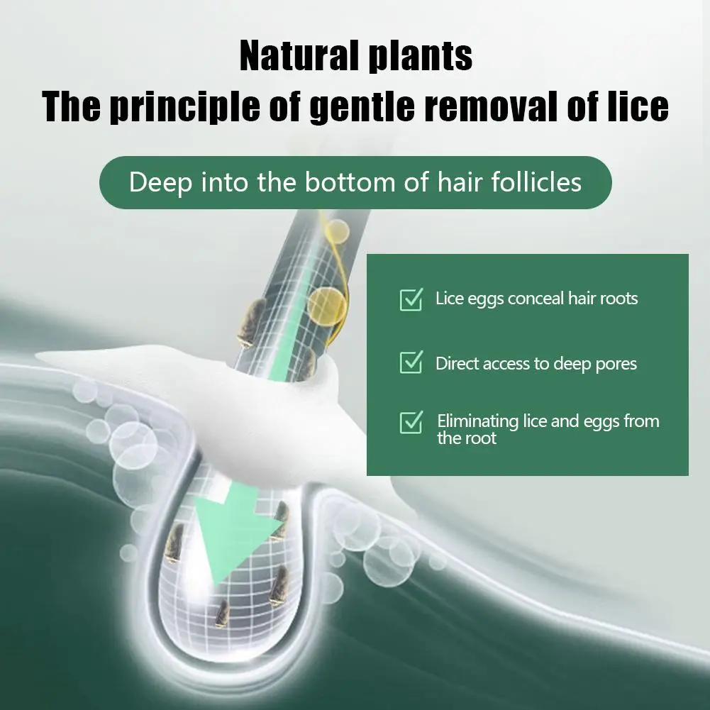 Lice Shampoo For Children's Head Lice Removal Shampoo Water Lice Stand Pure For Pubic Lice Removal Hundred Tincture B4L7 image 3