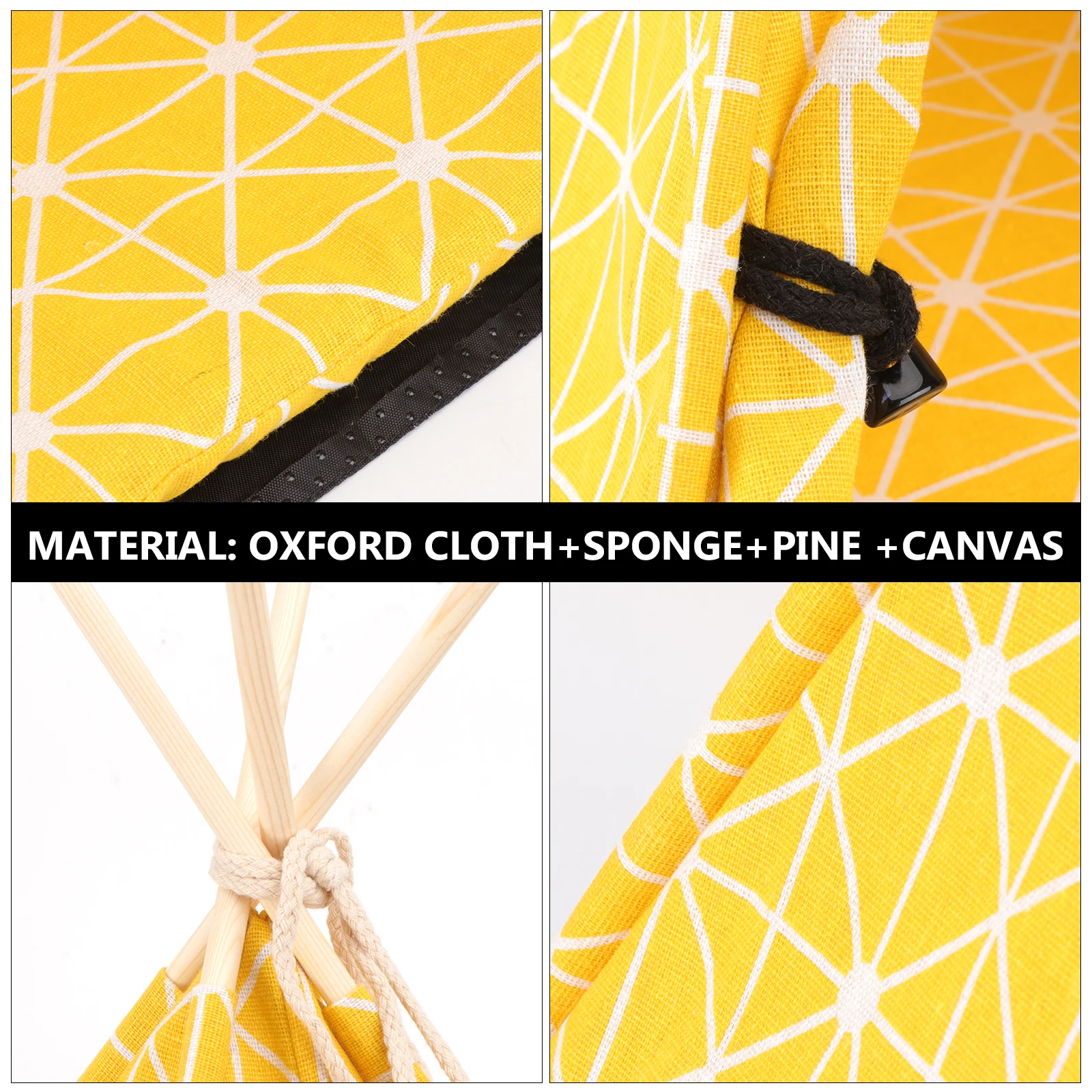 

1pc Tent House For Cats Dogs Foldable Pet Shelter Durable Canvas Wood Material Secure Sleeping Space Creative Cat Kennel