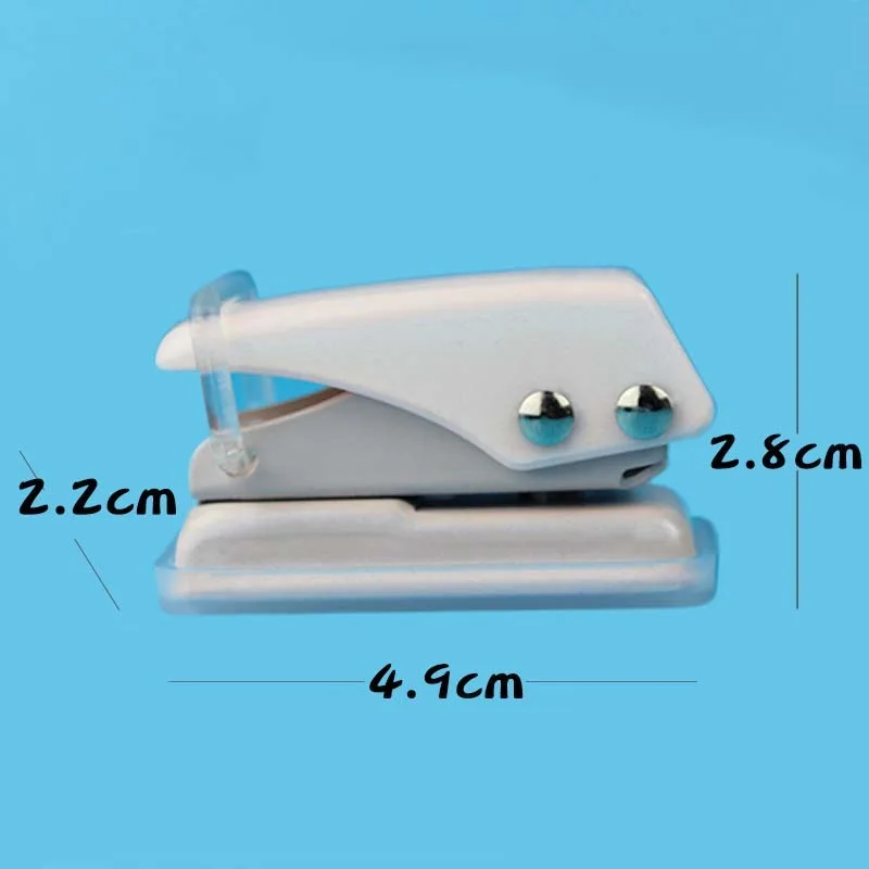 Single Hole Puncher Adjustable Punch with Plastic Book Binding Binders Cute Portable Office Supplies Office Metal Mini Tools