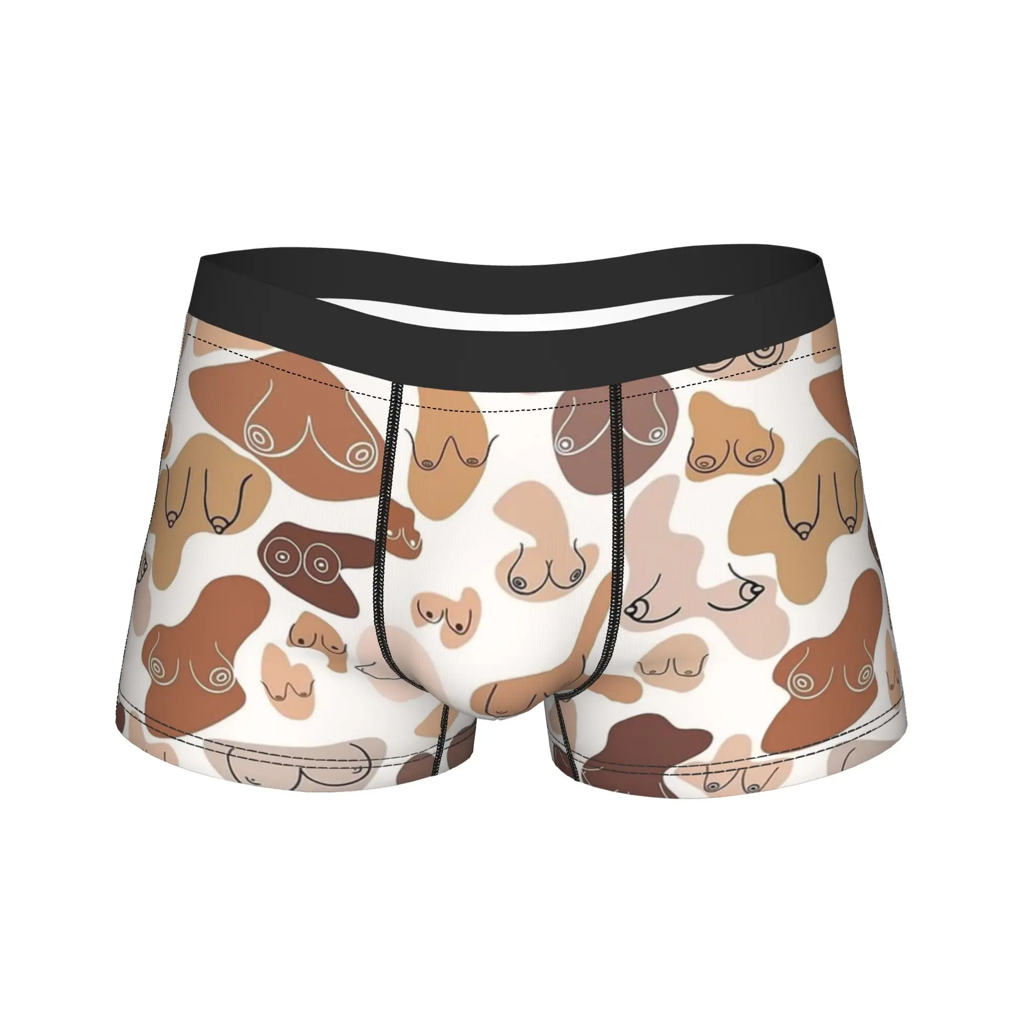 Boob Art Boho mujer arte ropa interior hombres Boxer breve clásico Boxer Shorts gran oferta personalizado DIY bragas de talla grande