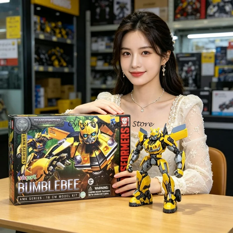 

Anime Deformation Robots Transformers Toys AMK Series Bumblebee Rise of the Beasts Action Model Figures Birthday Gift Hobbies
