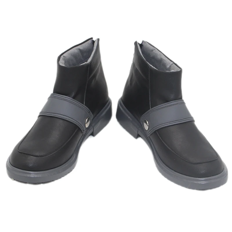 Gachiakuta Rudo Surebrec Anime Scarpe Cosplay Stivali Stivali in pelle PU neri per donna Uomo Halloween Carnevale Puntelli per feste Scarpe da completo
