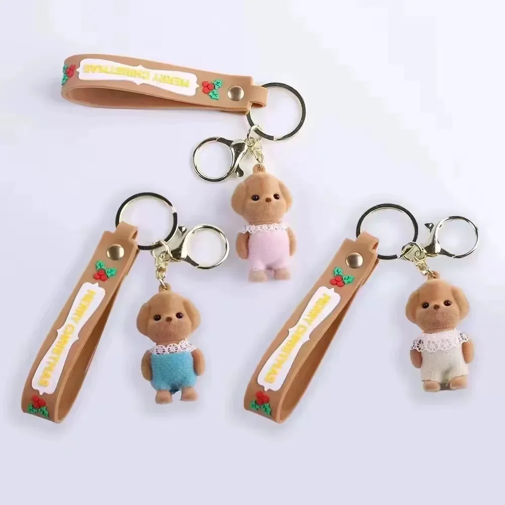 Senbeier Family Milo Keychain Plush Doll Girl Kawaii Backpack Pendant Small and Exquisite Anti Lost Keychain Cute Girly Heart