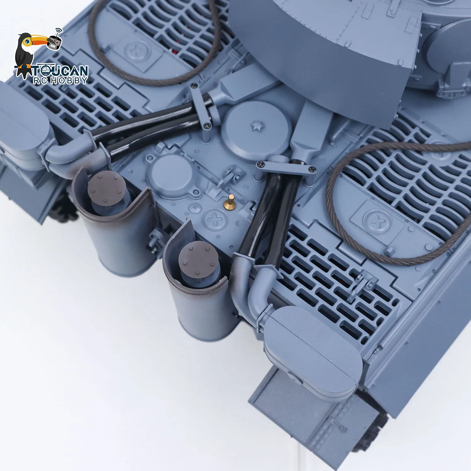 Spielzeug 1/16 Maßstab 7.0 Heng Long RC Panzer Plastik Tiger I RTR 3818 Ferngesteuertes Panzerfahrzeug-Modell für Geschenke TH17233 – Detail 17