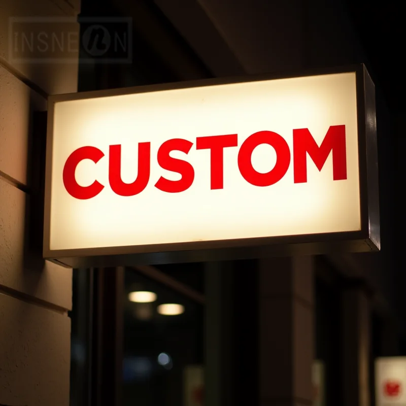 Custom Outdoor Waterproof LED Light Box for Business Sign Acrylic Double Sided Storefront Signage Wall Mounted