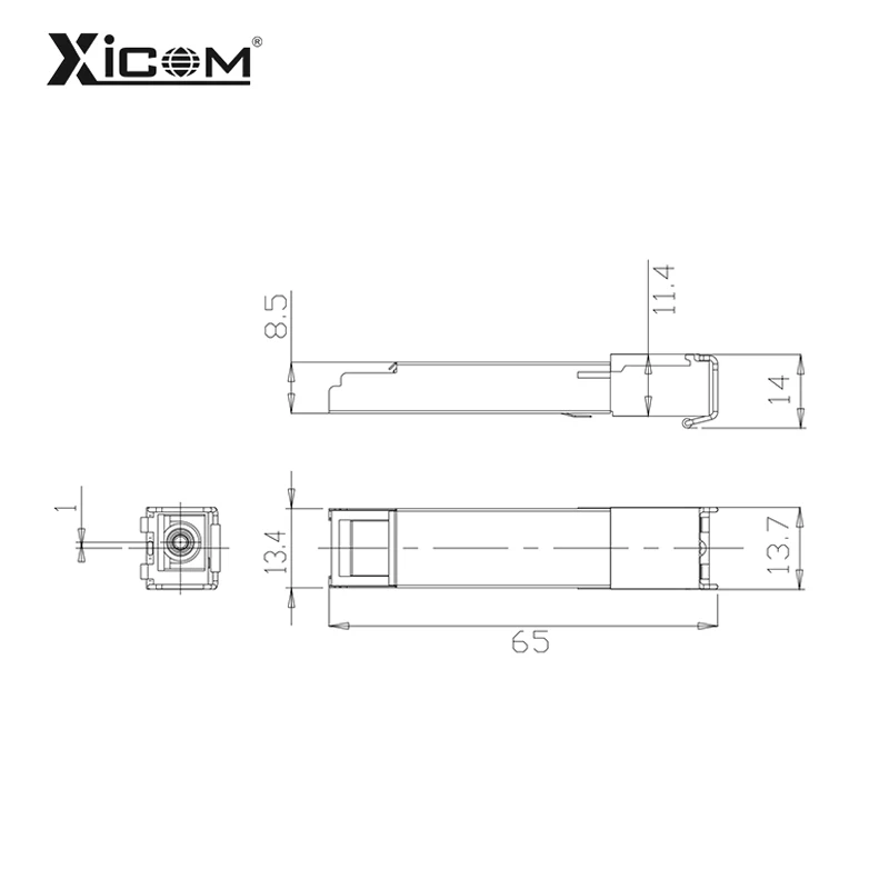 2.5Gbps/1.25Gbps SFP Mpdule GPON OLT C+++ 7/8/9dBm SC UPC Optical PON Module 1490/1310nm Max Distance 20kmTransceiver Module