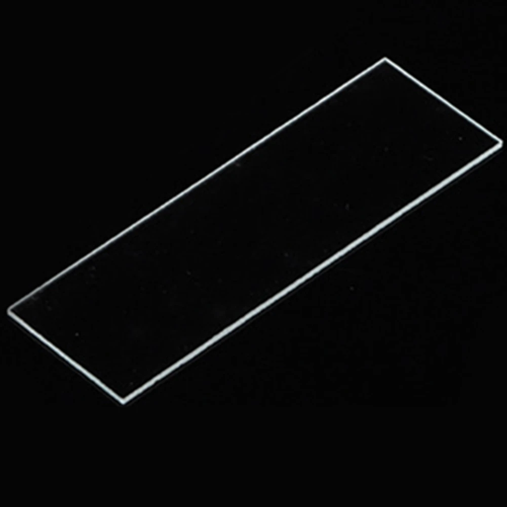 Tendências 50 unidades de lâminas de microscópio em branco corrediça de vidro de biologia para ciências biológicas básicas 25,4x76,2MM