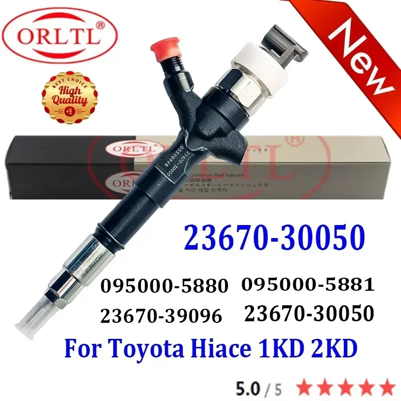 

НОВЫЙ 23670-30050 23670-39096 23670-39095 для Toyota Hiace 1KD 2KD 095000-5880 095000-5881 Форсунка Common Rail дизельного двигателя