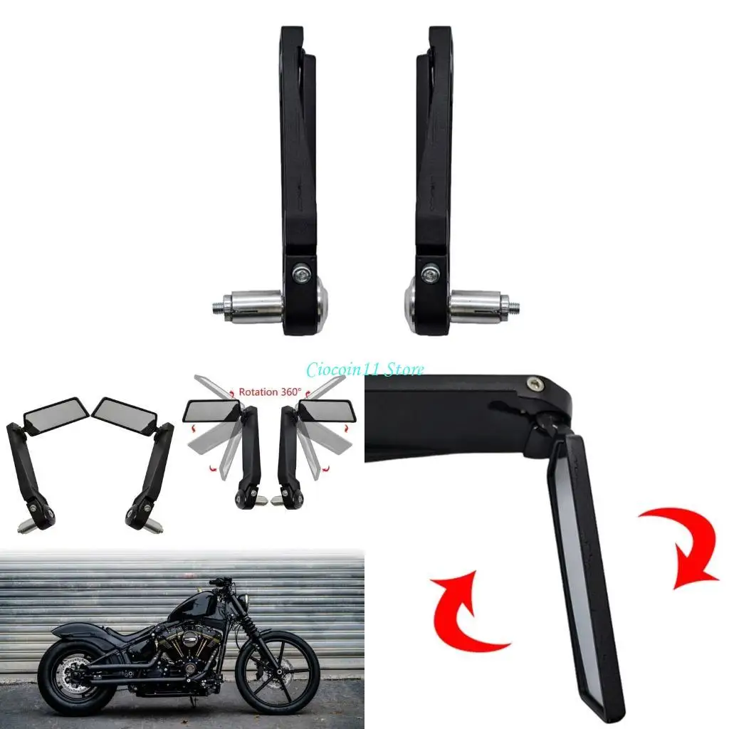 

Y1UB Versatile Motorcycle Mirrors Aluminum Mirrors for City Commuting & Long Rides