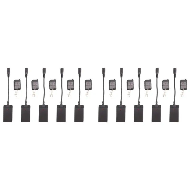 ABKN-10 Pcs 3 Pins XLR Wireless Remote Control Receiver For Smoke Fog Machine DJ Stage Controller Receptor Fogging 400W 900