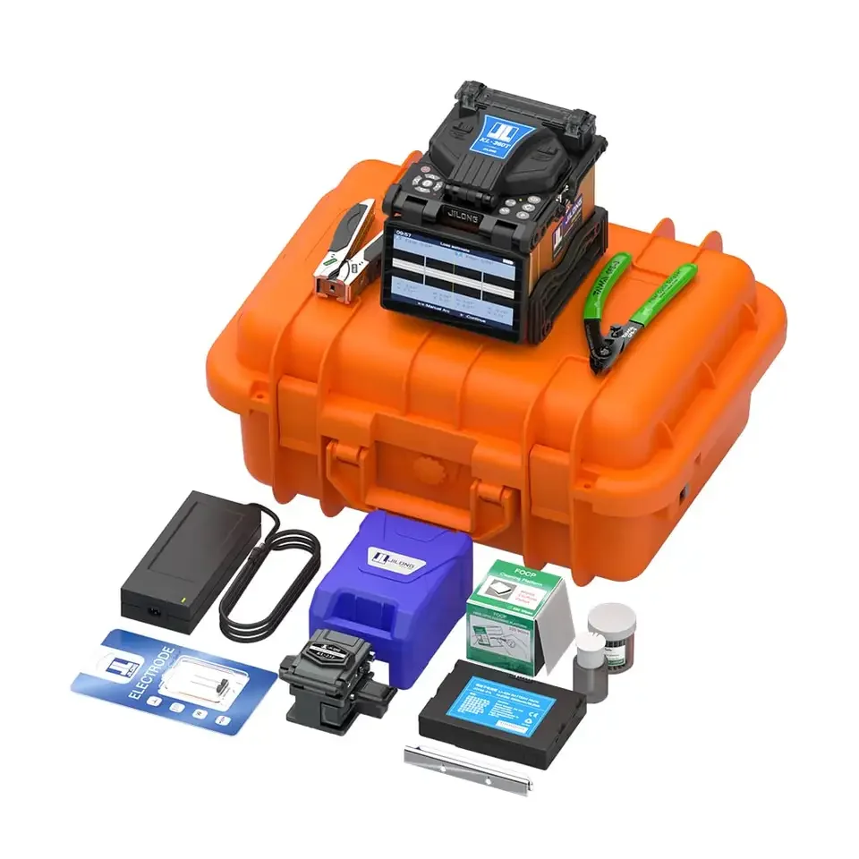 JILONG KL-360T High Precise Core Alignment Portable Backbone Optical Fusion Splicer 6 Motors  Welding Machine