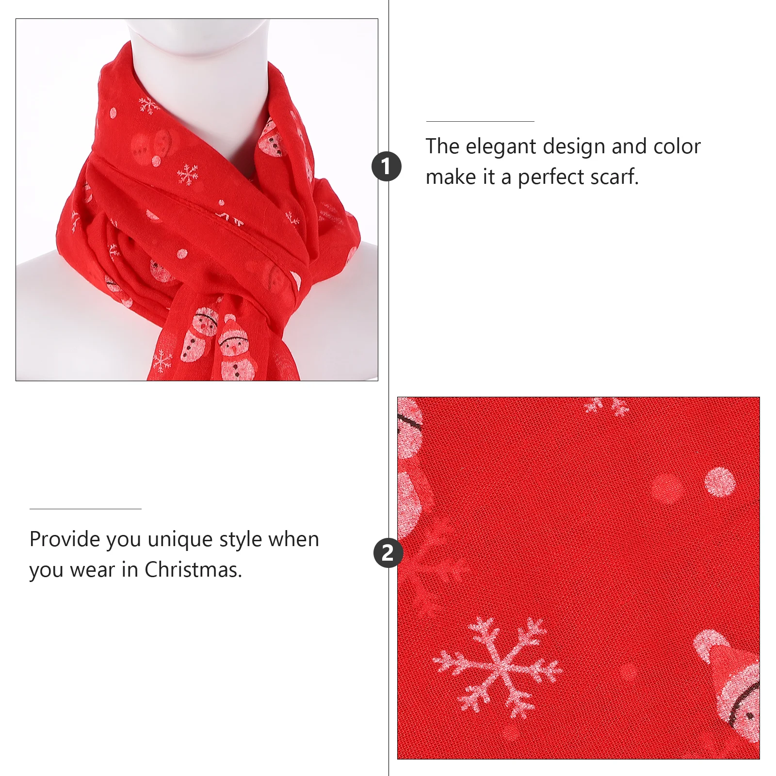 1 قطعة وشاح الفوال شال للنساء الفوال شال طويل عيد الميلاد يرتدي موضة منديل وشاح طويل مهرجان هدية #5