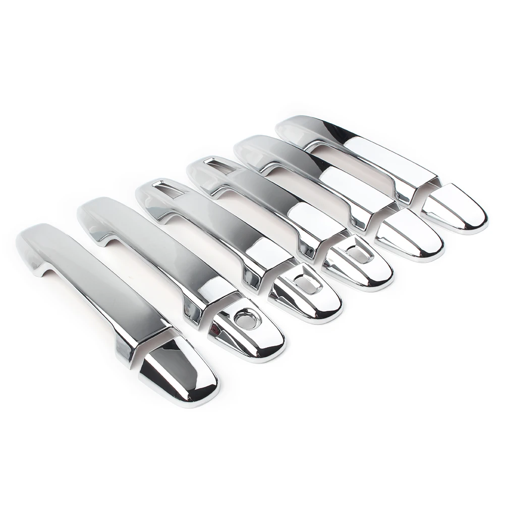 LHD 12Pcs Chrome ABS Car Door Handle Grab Holder Cover Trim For Toyota Voxy Noah R80 2014 2015 2016 2017 2018