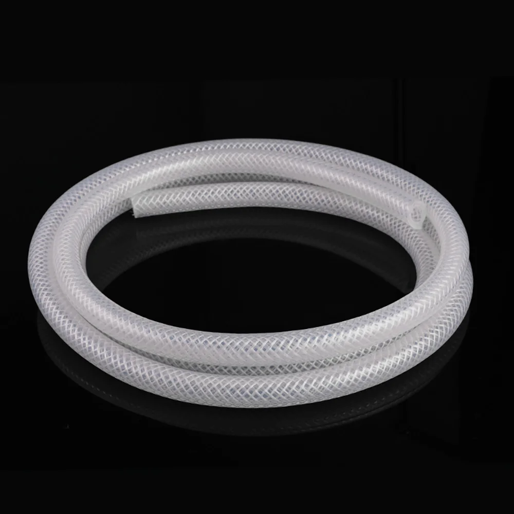 New Thickening Silicone Hose Tube Food Grade Braided Fibre Hose ID4-19mm High Temperature And Pressure Resistant Explosion Proof