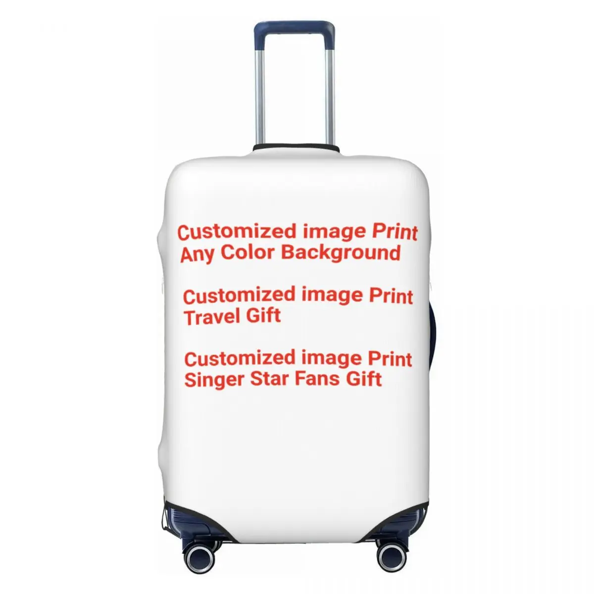 Customized image Print Suitcase Cover Fashion Logo Fans GIFT Cruise Trip Protector Holiday Practical Luggage Case Any Color