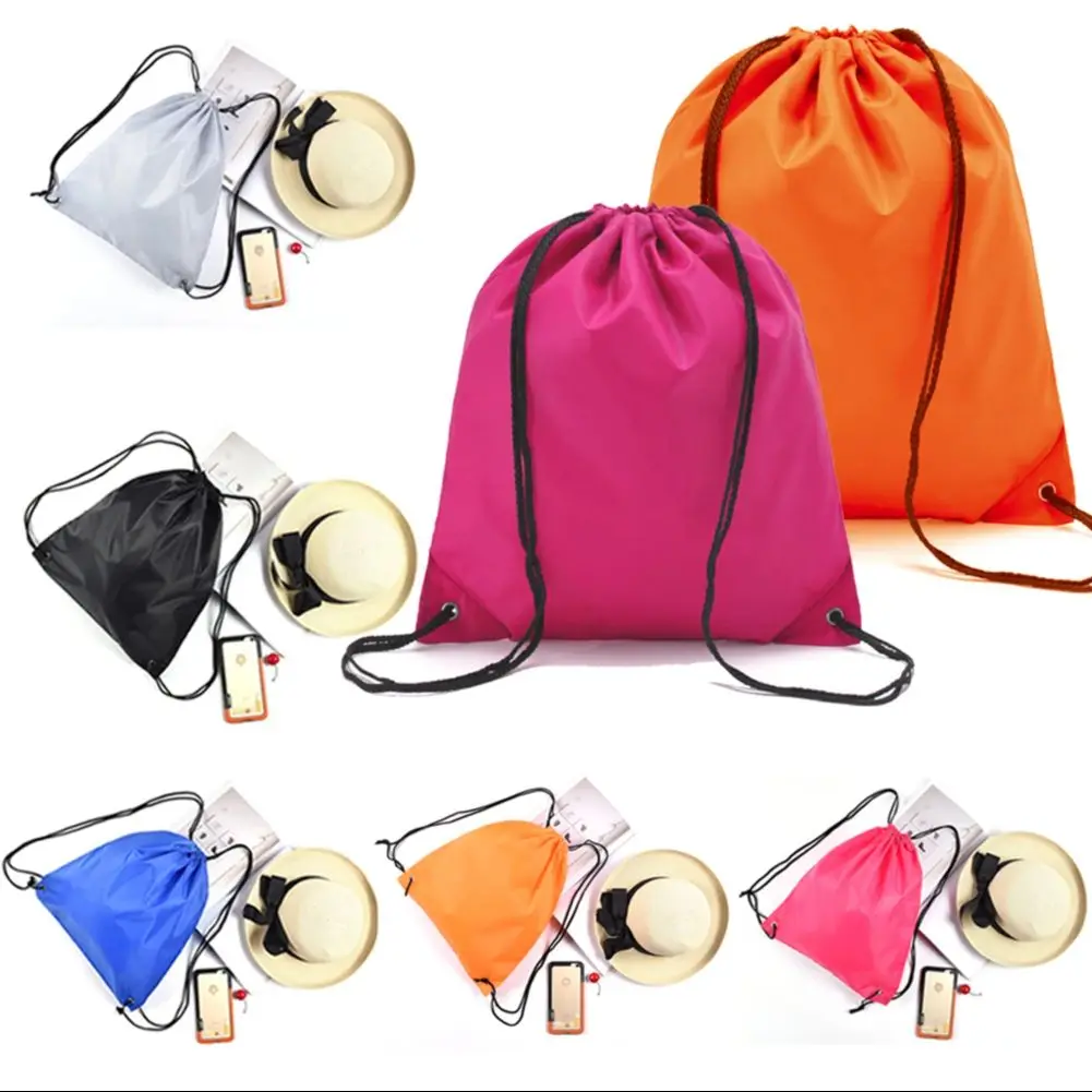 

5 pcs Oxford Drawstring Training Canvas Small Backpack Girl Bag School Sports Waterproof Sack Mochila Knapsack