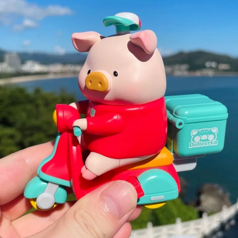 أصيلة المعلبة خنزير لولو خنزير برغر سلسلة التسليم العاجل صندوق أعمى بولي كلوريد الفينيل ديكور عمل الشكل دمية متنقلة Kawaii نموذج الاطفال هدية #3