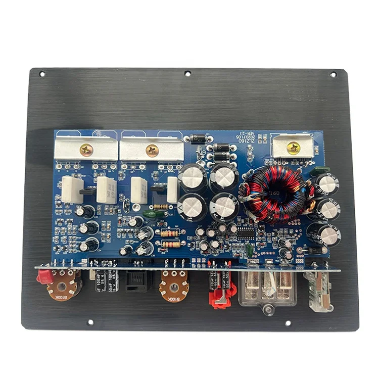 공장가 고품질 120W RMS 출력 12V 클래스 D o 앰프 보드 모노 채널 자동차 베이스 서브우퍼용 크로스오버 포함