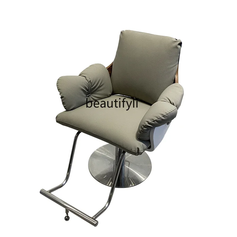 

new Hairdressing Chair Hairdressing Shop Chair Barber Shop Hair Cutting Beauty Chair Hot Dyeing Area Barber Chairss 03
