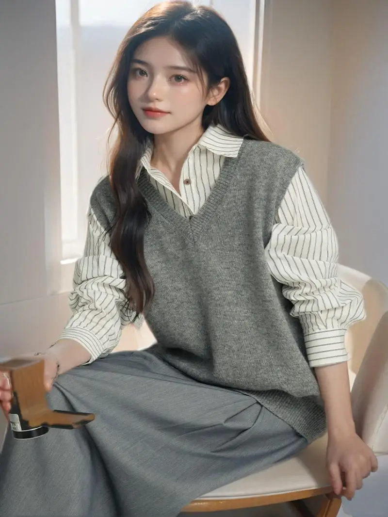 

Жилеты Жилеты Тонкий женский жилет с v-образным вырезом Осенняя кожаная молния с заклепками в стиле панк Байкерские пряжки с шипами Рок-защелкой Регулируемая на открытом воздухе