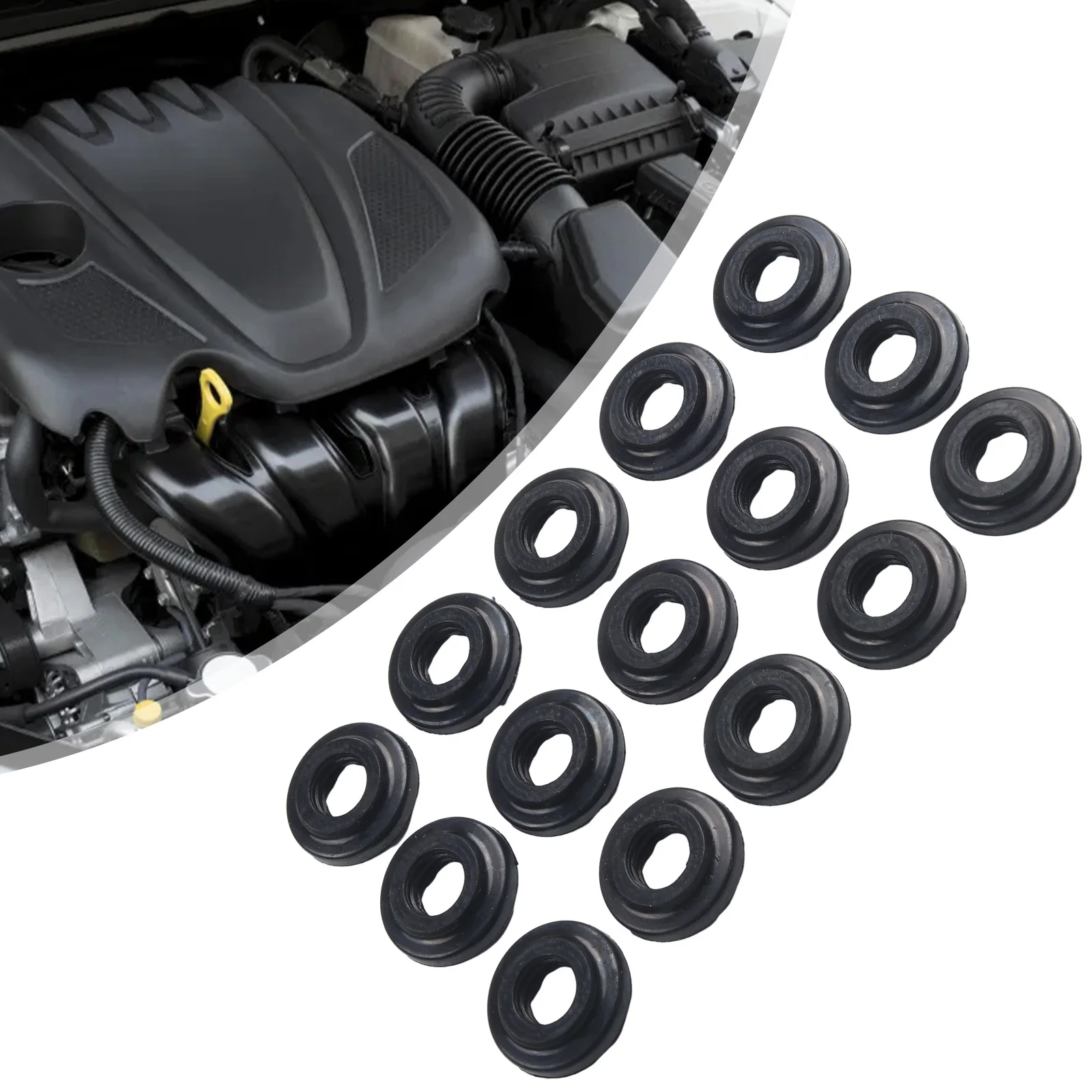 For BWM  E39 E46 E53 E60 E61 E65 E66 E83 15 Pcs Engine Valve Cover Gaskets Black Rubber 11121437395 D01N-50-0U1 D01N-50-0T1